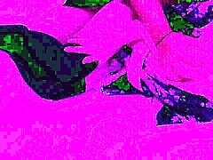 asian girlfriend in costume kisses feet on bed before sex