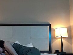 Can you believe this hot petite teen with big ass sucking cock so deep?