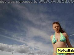 Natural Blonde Cutie Slut Sucks Cock in Car Wearing Bathing Suit - Sahara Skye Charles Dera