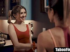 Young cheerleader pressured into sex by milf coach & her hubby with monster cock hardcore