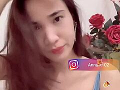 Anna k102 shows her flat chest on instagram