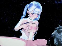 Noelle Silva and Secre Swallowtail with Nero and Asta in intense Black Clover hentai sex action!