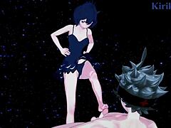 Noelle Silva and Secre Swallowtail with Nero and Asta in intense Black Clover hentai sex action!