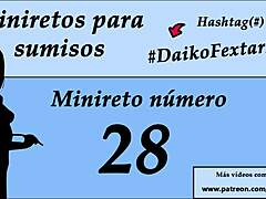 European shemale gives jerk off instructions to obedient subs.