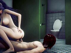 Genshin Impact Hentai - Keqing Fucked Twice With Creampie!