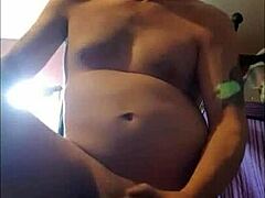 hey, watch this shy bisexual guy shoot big!