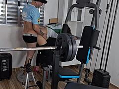 Employees Caught in Office Backroom with Ass Exposed