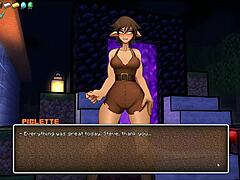 Hornycraft Parody Hentai Game Witch Tests Potion To Grow Giant Cock