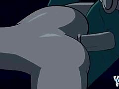 Starfire And Robin In Doggystyle Scene With Fixed Audio From Anime Hentai.