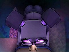 Hornycraft Parody Hentai Game Witch Tests Potion To Grow Giant Cock