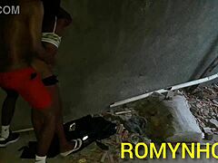 Construction worker finds horny stepdaughter alone at site in Rio, fucks her hard, cums intensely