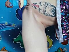 Nastya Fox Fucks Herself With Unicorn Slide And Clips Nipples