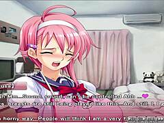 in apartment of love episode 5, he gropes her in the game anime hentai style