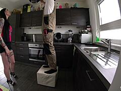 german teeny bangs handwerker raw in hot roleplay action