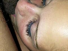 Horny White Slut Takes Big Black Cock!