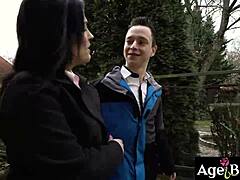 Montse Rides Stepson Nikki's Big Cock in Cowgirl with Mature Blowjob Passion