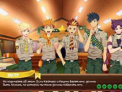 Game friends camp episode 36 features Keitaro's diary with Russian voiceover.