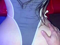 Wife gets doggystyle from old cuckold husband