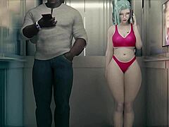 Fucking Seraphine in an Elevator in 3D Anime Hentai