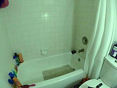 My angel lover gets wet in steamy shower