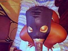 My submissive step sister sucks my dick until I cum in her mouth 😍. She loves it so much!