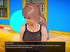 Blonde amateur with small tits in homemade family game fun 😊