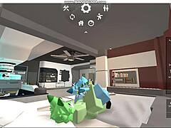 Roblox furry gays enjoy comfortable oral sex sessions.