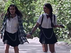 Principal’s Secretly Lesbian Step Daughter STALKS Her Crush - Jane Wilde, April Olsen  