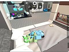 Roblox furry gays enjoy comfortable oral sex sessions.