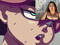 Hentai cartoon babe takes double penetration with toys and squirts hard.