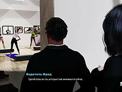 Fashion business game scene in hall e1 45 with character interactions