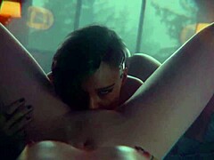 Two lesbians LICK and KISS in 3D animation, diving into each other's pussies intensely!