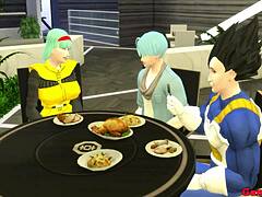 Bulma cheats as wife, banging stepson by husband’s side! 😈