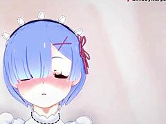 Rem fucks hard big boobs maid Re Zero POV