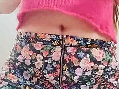 Hear the moans as she poses her big boobs?