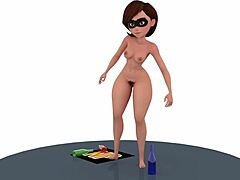 Helen Parr Appears Naked In This 3D Scene