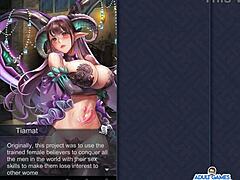 i pull tiamat's nipples in this 3d anime game to make her cum