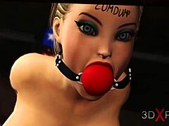 i can’t get over this sexy blonde gagged, taking bbc anal in the basement.