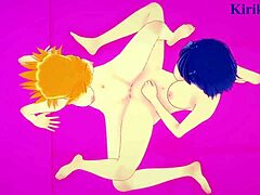 kusuha mizuha and cagalli yula athha in intense lesbian hentai play