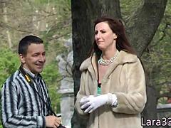 British classy mature milf riding reverse cowgirl in close-up action