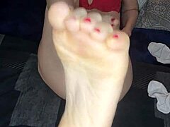 Blonde MILF amateur solo jerk off instructions inviting you to join