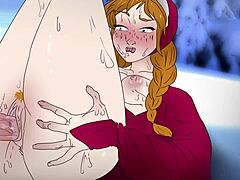 Anna Gets Nailed in Snowy Frozen Anime Hentai Scene