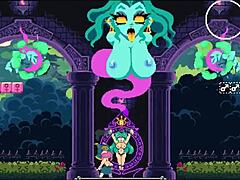 flip witch pixel hentai game ep 13 monster cock titjob and facial cumshot