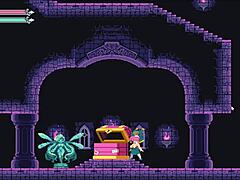 flip witch pixel hentai game ep 13 monster cock titjob and facial cumshot