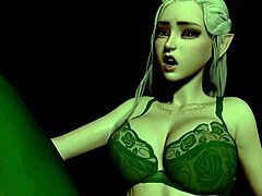 stunning forest elf with piercing eyes gets WILD in POV 3D PORN! wanna see her WET PUSSY in nature?