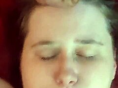 Amateur woman experiences intense facial cumshot after passionate encounter with eager partner