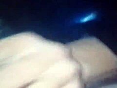 Hot step mom sucks and strokes my big cock.