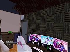 Harem Hotel 419: Cute Anime Girl in Sexy Outfit Teases