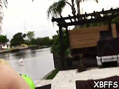 Teen Babe Gives a Lad Her Pussy in Naked Group Fucking