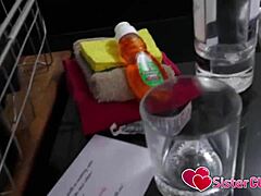 Loves sucking stepbrother cock deep and swallowing